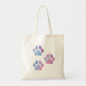 Tote Bag Empreintes de pattes de chiens - Fils de peinture  (Devant)