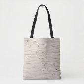 Tote Bag Empreintes De Sable De Plage (Devant)