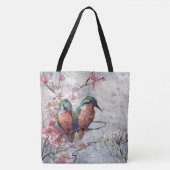 Tote Bag En Attente De L'Oiseau De Surfeur Kingfisher (Devant)