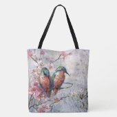 Tote Bag En Attente De L'Oiseau De Surfeur Kingfisher (Dos)