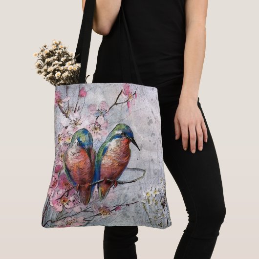 Tote Bag En Attente De L'Oiseau De Surfeur Kingfisher (De près)