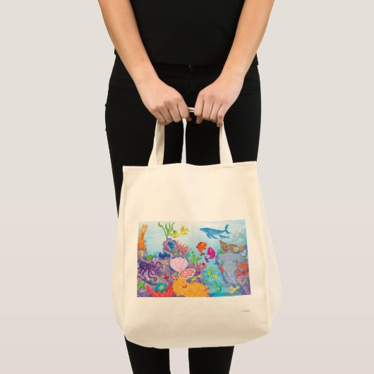 Tote Bag En Bas Dans L'Océan (Devant (produit))