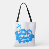 Tote Bag En cas de doute nuage de voyage (Dos)