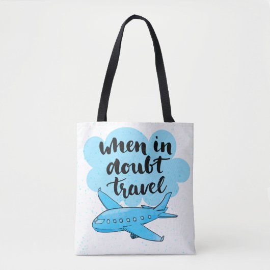 Tote Bag En cas de doute voyage (Devant)