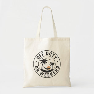 Tote Bag En dehors du service le week-end Emblème de relaxa