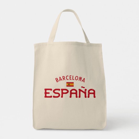 Tote Bag En détresse Barcelone Espagne (España) (Dos)
