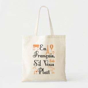 Tote Bag En Francais S'il Vous Plait Enseignant Français