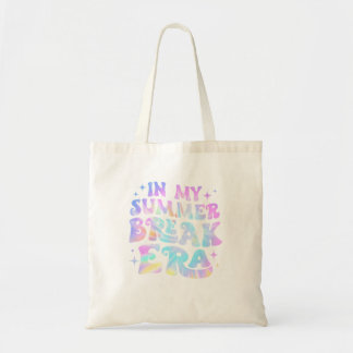 Tote Bag En mon été pause Époque de vacances d'enseignant D