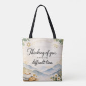 Tote Bag En pensant à vous durant cette période difficile (Dos)