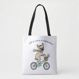 Tote Bag En route pour semer la pagaille – Vintage Bouledog