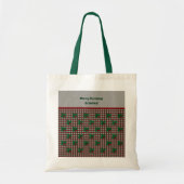Tote Bag en vichy de Noël des années 1940 - Budget personna (Devant)