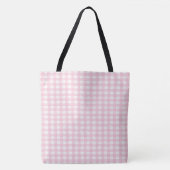 Tote Bag En vichy rose (Devant)