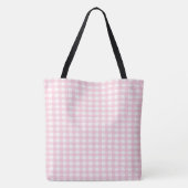 Tote Bag En vichy rose (Dos)