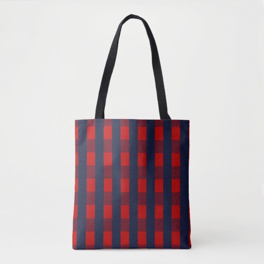 Tote Bag en vichy vérifier Fourre-tout (Devant)