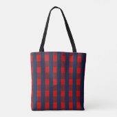Tote Bag en vichy vérifier Fourre-tout (Dos)