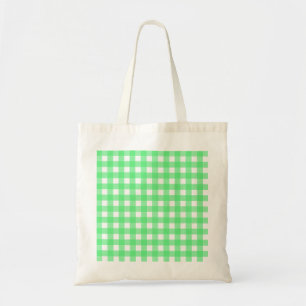 Tote Bag En vichy verte