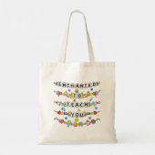 Tote Bag Enchanté de vous enseigner Professeur Drôle (Dos)