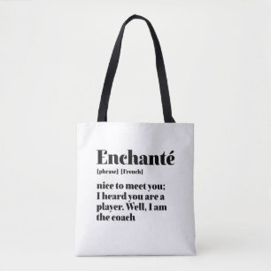 Tote Bag Enchante Française Inspirationnelle Agréable De Vo