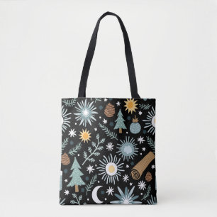 Tote Bag Enchanted Winter Forest: Whimsical Yule