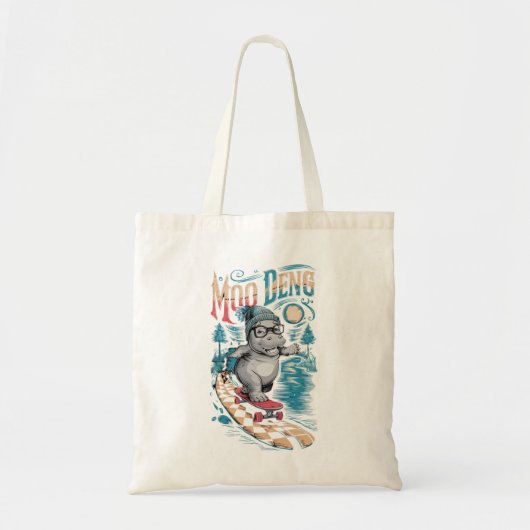 Tote Bag Enchanter Moo Deng Hippo (Devant)