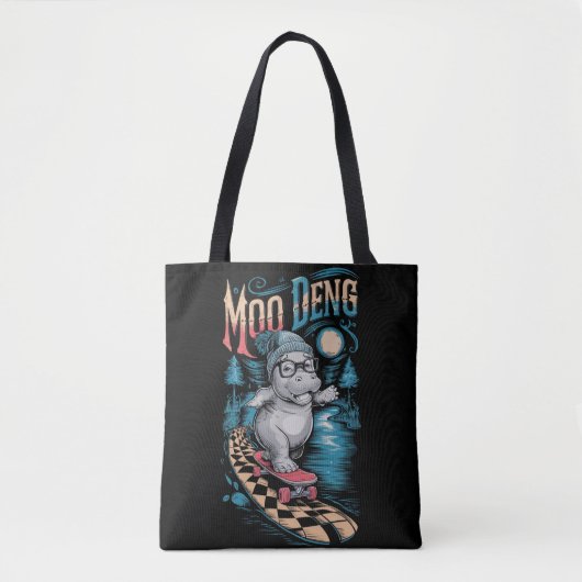 Tote Bag Enchanter Moo Deng Hippo (Devant)