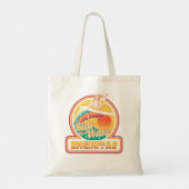 Tote Bag Encinitas California Ride of the Wave Surfing Retr (Dos)