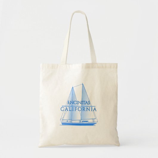 Tote Bag Encinitas Coastal Nautical Sailing (Devant)