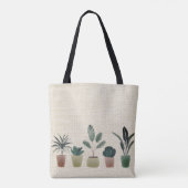 Tote Bag Encore un , dame plante, aspect toile (Dos)