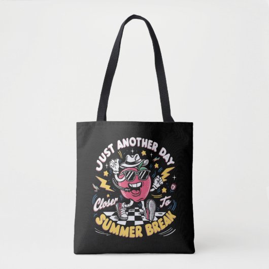Tote Bag Encore un jour plus proche des vacances d'été Prof (Devant)
