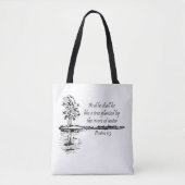 Tote Bag Encouraging Scripture Psalm 1:3  (Devant)