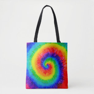 Tote Bag Encre d'alcool à Cravate arc-en-ciel