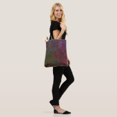 Tote Bag Encre d'alcool foncé Abstraite (Sur le modèle)