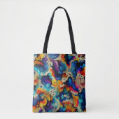 Tote Bag Encre liquide colorée Abstraction (Devant)