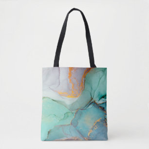 Tote Bag Encre, peinture, abstraite. Fermeture du tableau.