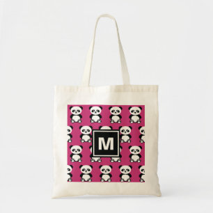 Tote Bag Enfant animal de rose de Kawaii d'ours panda