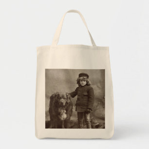Tote Bag Enfant avec le chien, C1885