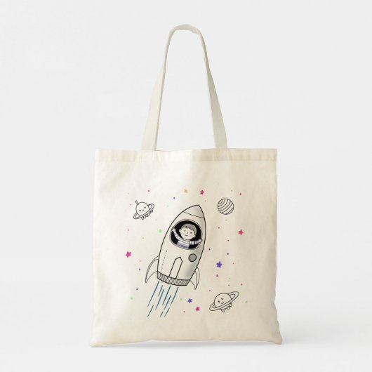 Tote Bag Enfant dans l'espace (Dos)
