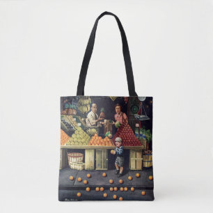 Tote Bag Enfant en bas âge et oranges
