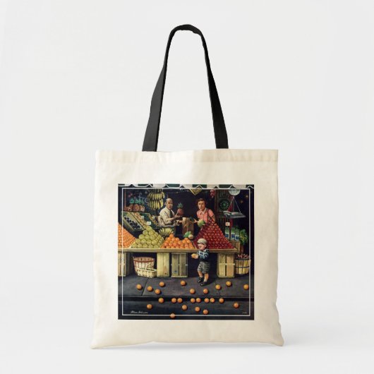 Tote Bag Enfant en bas âge et oranges (Devant)