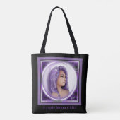 Tote Bag Enfant mauve lune (Dos)
