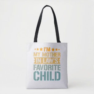 Tote Bag Enfant préféré de ma belle-mère, drôle de famille