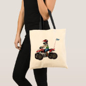 Tote Bag Enfant rouge et noir d'ATV (Devant (produit))