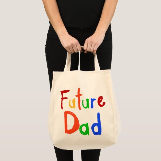 Tote Bag Enfant Texte Futur Papa T-shirts et cadeaux (Devant (produit))