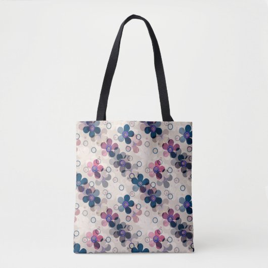 Tote Bag Enfants Abstraits mignon dessin animé fleurs fleur (Devant)