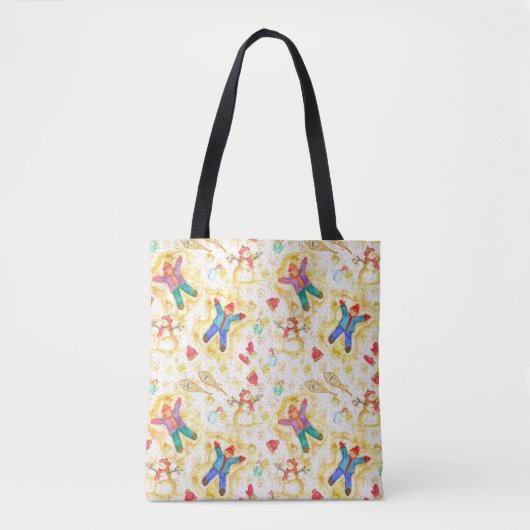 Tote Bag Enfants Anges de neige (Devant)