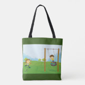 Tote Bag Enfants Dans Le Parc (Dos)