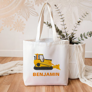 Tote Bag Enfants de construction Bulldozer