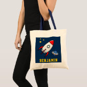Tote Bag Enfants de fusée de l'espace extra-atmosphérique (Devant (produit))