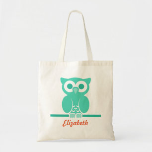 Tote Bag Enfants de la Chouette verte personnalisée