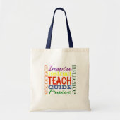 Tote Bag Enfants d'école de professeurs d'image de mot de (Devant)